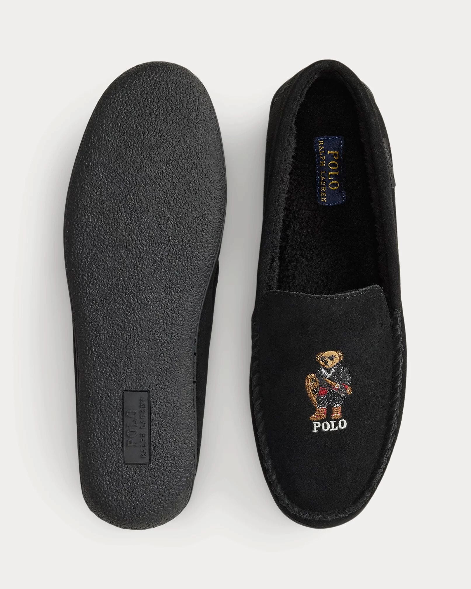Ralph Lauren Brenan Polo Bear Wildleder-Slipper