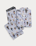 Ralph Lauren Polo Bear Baumwollsatin-Pyjama-Set