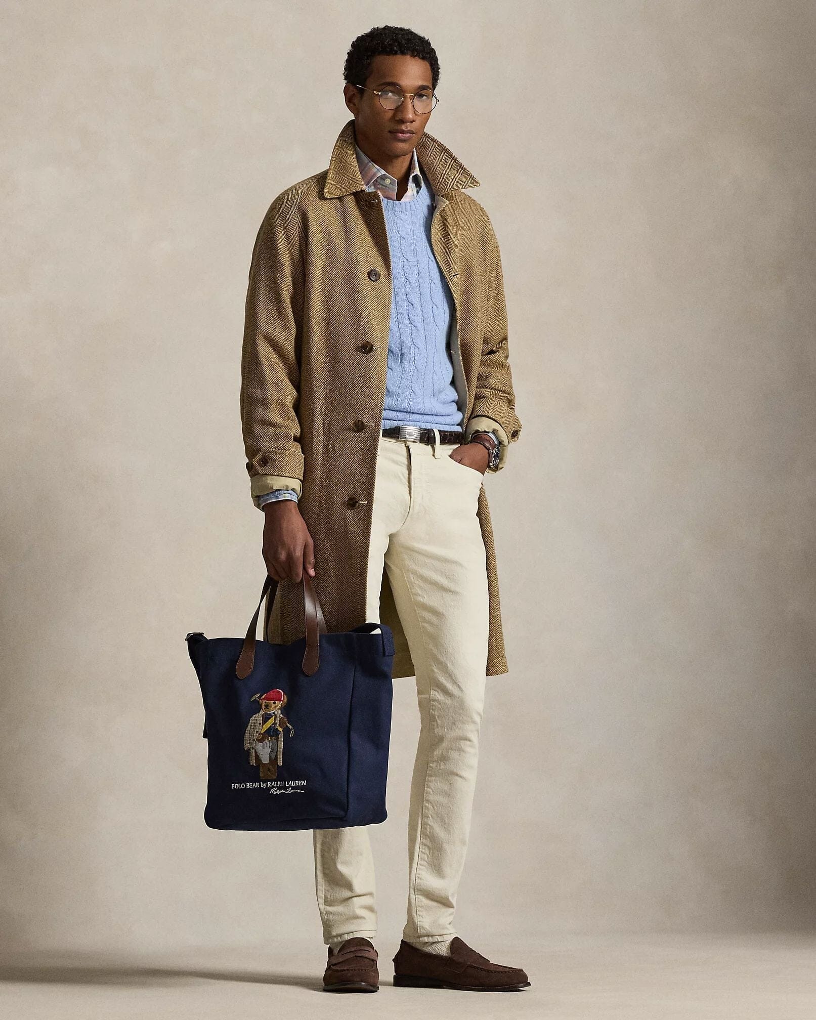Ralph Lauren Polo Bear Canvas-Einkaufstasche