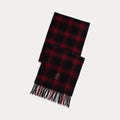 Ralph Lauren Polo Bear karierter Wollschal